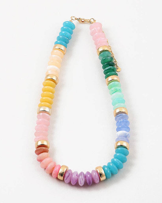 Afternoons on the Lake Resin Necklace