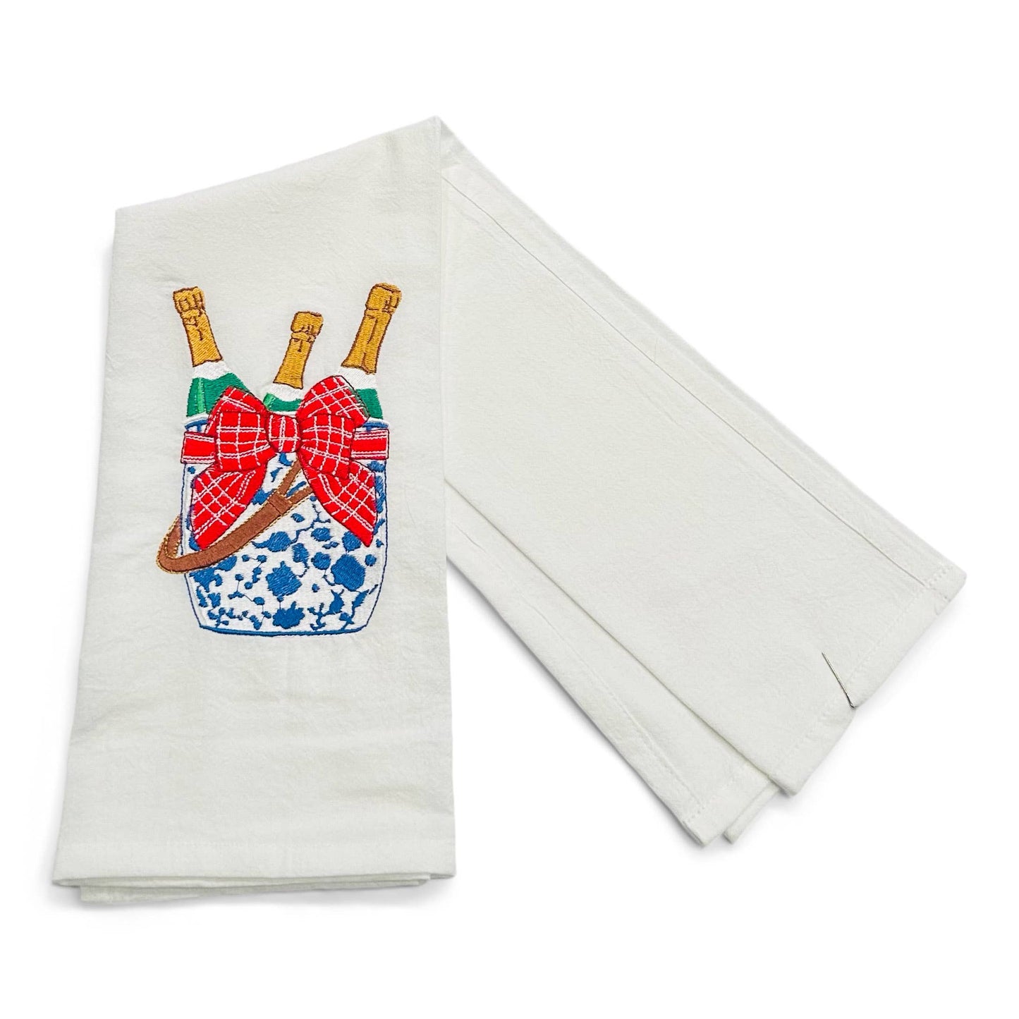 Chinoiserie Champagne Bucket Cotton Towel