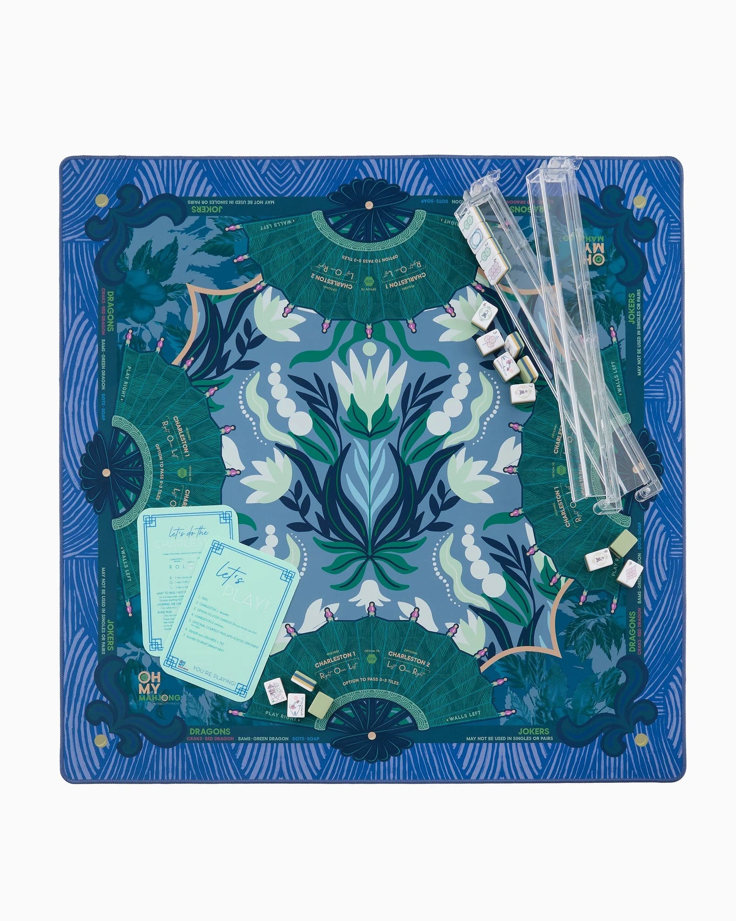 Jade Mahjong Mat in Tube