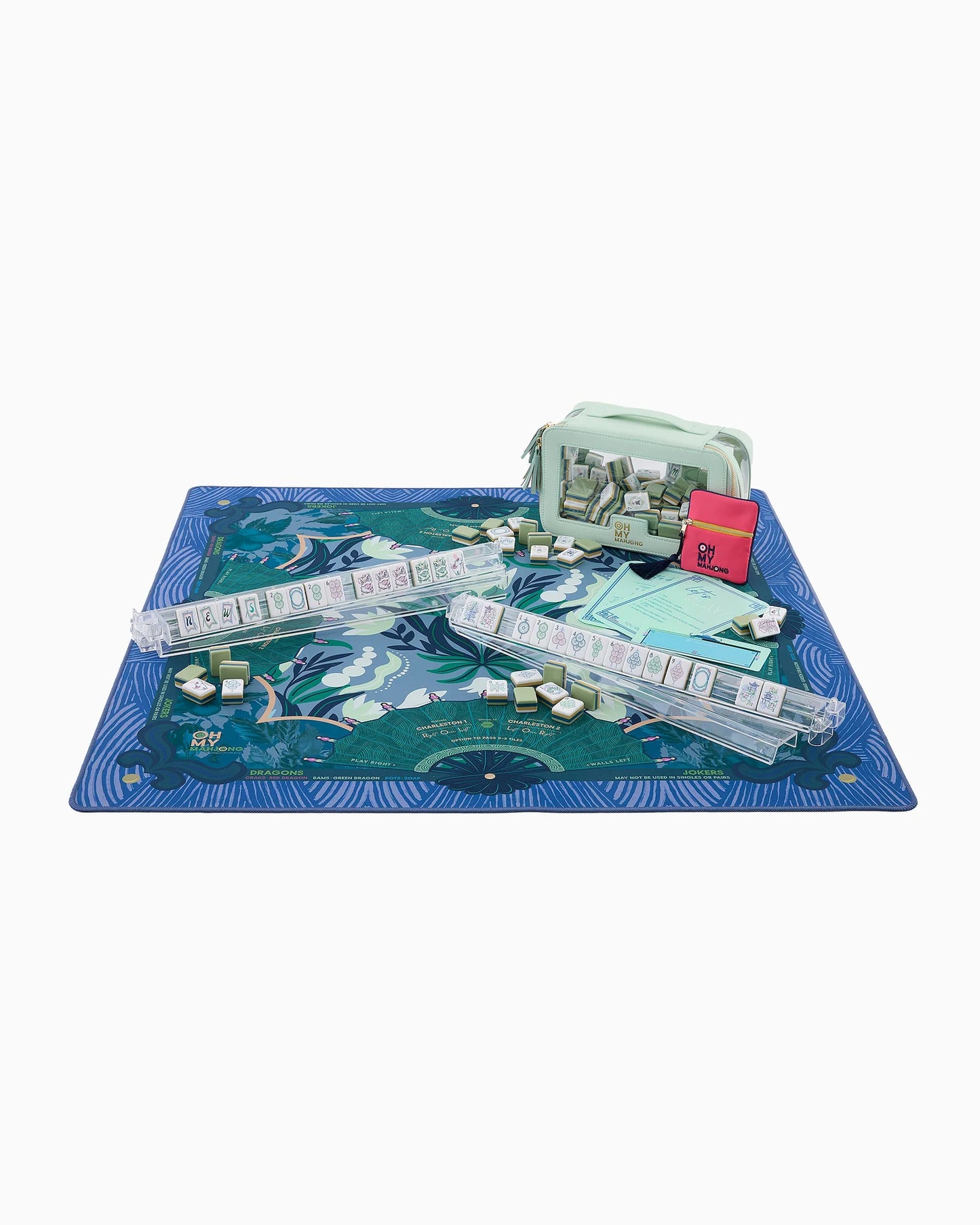 Jade Mahjong Mat in Tube