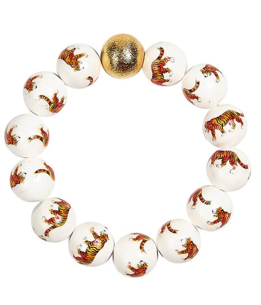 Tiger Beaded Bracelet