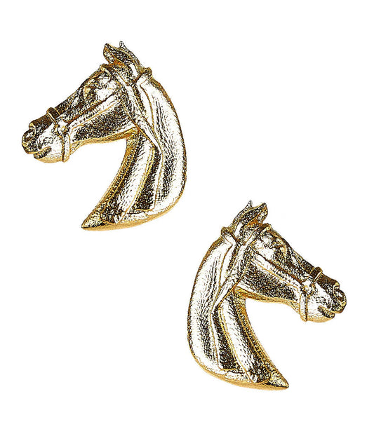 Horsehead Stud Earring | Gold