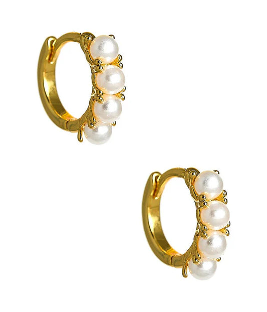 Luxe Loop Huggie Hoop Earring | 18k Gold Plated