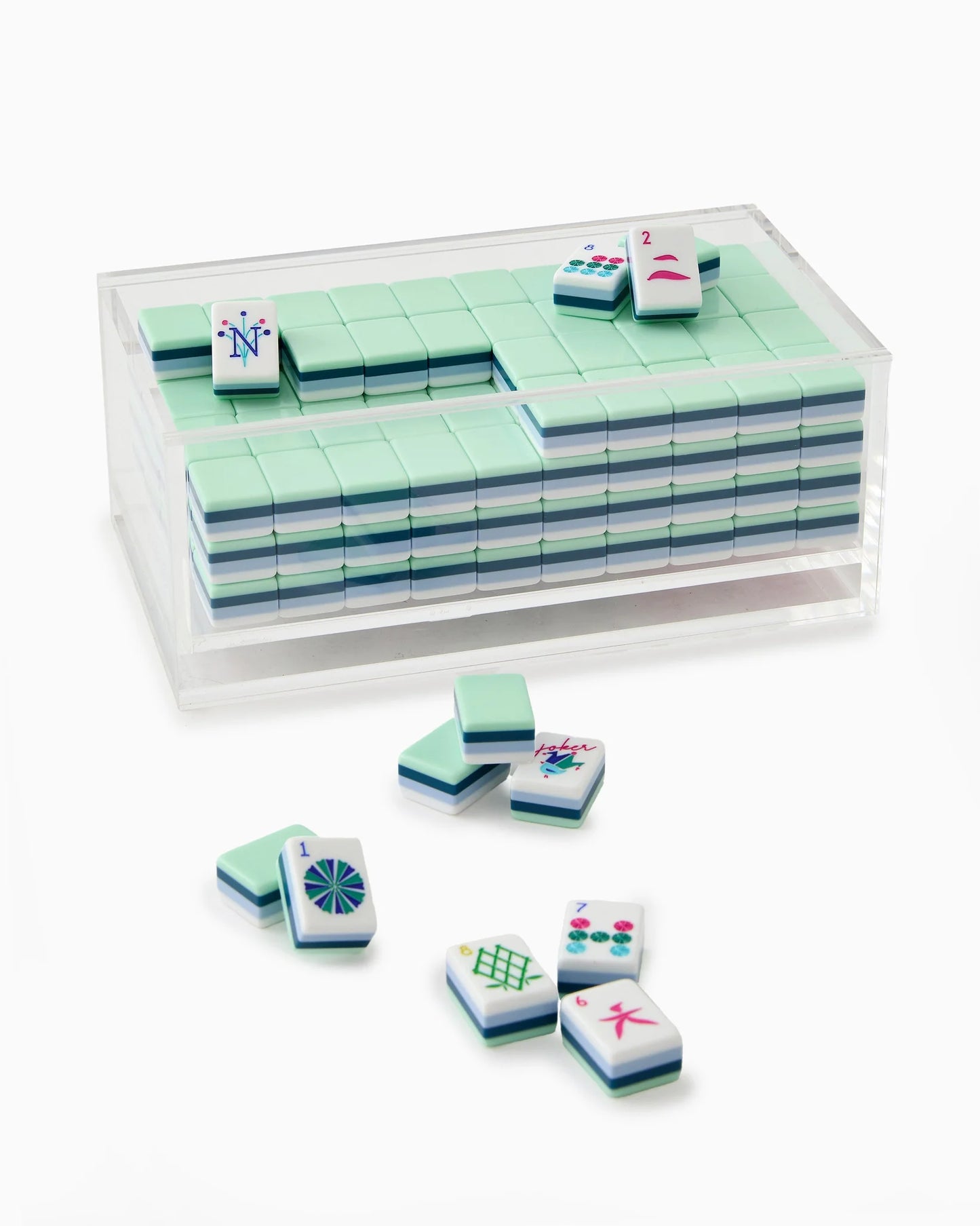 Mahjong Tile Storage Box, Acrylic