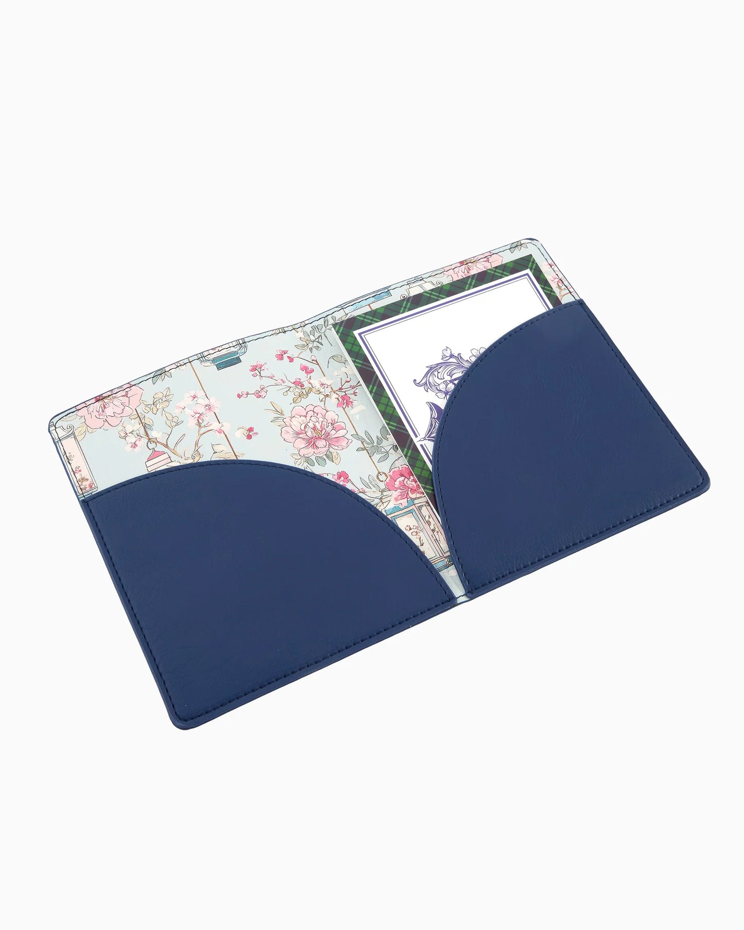 Navy Mahjong Card Folio