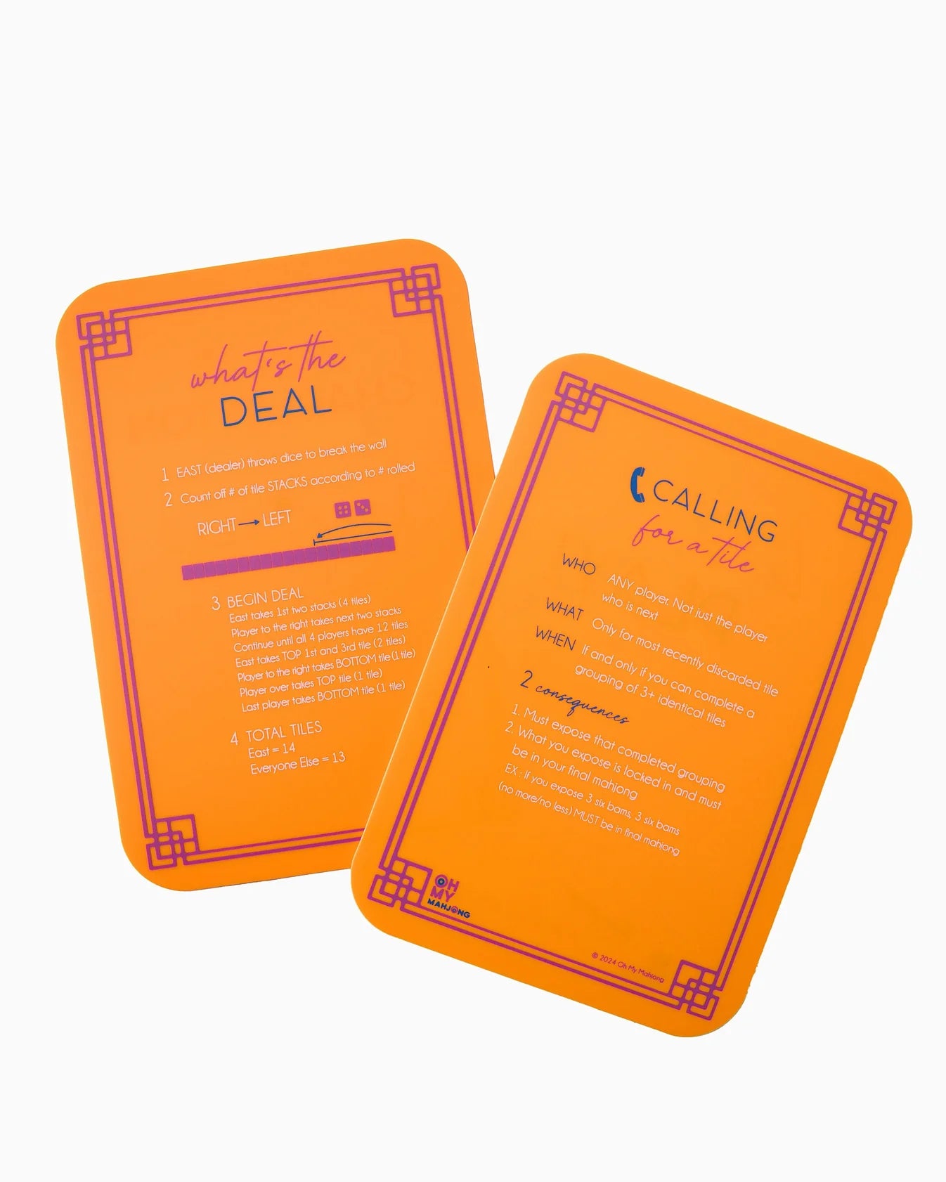 Orange Mahjong Tile Shufflers