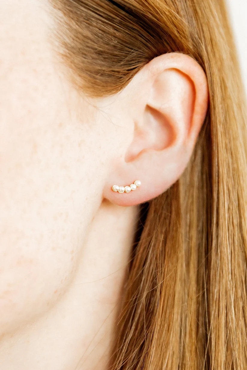 Abigail Pearl Screwback Stud