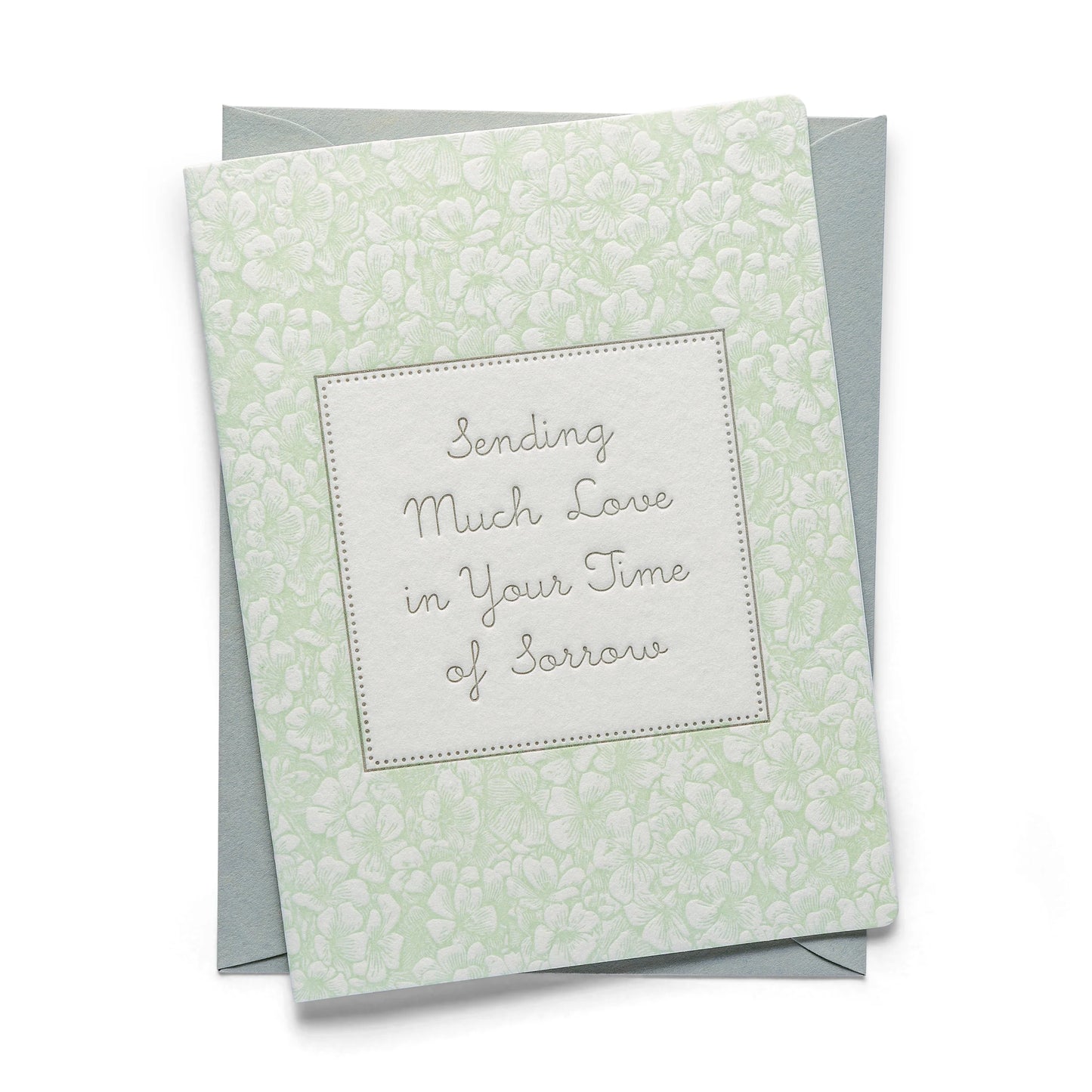 Letterpress Greeting Card | Sending Love | Sympathy