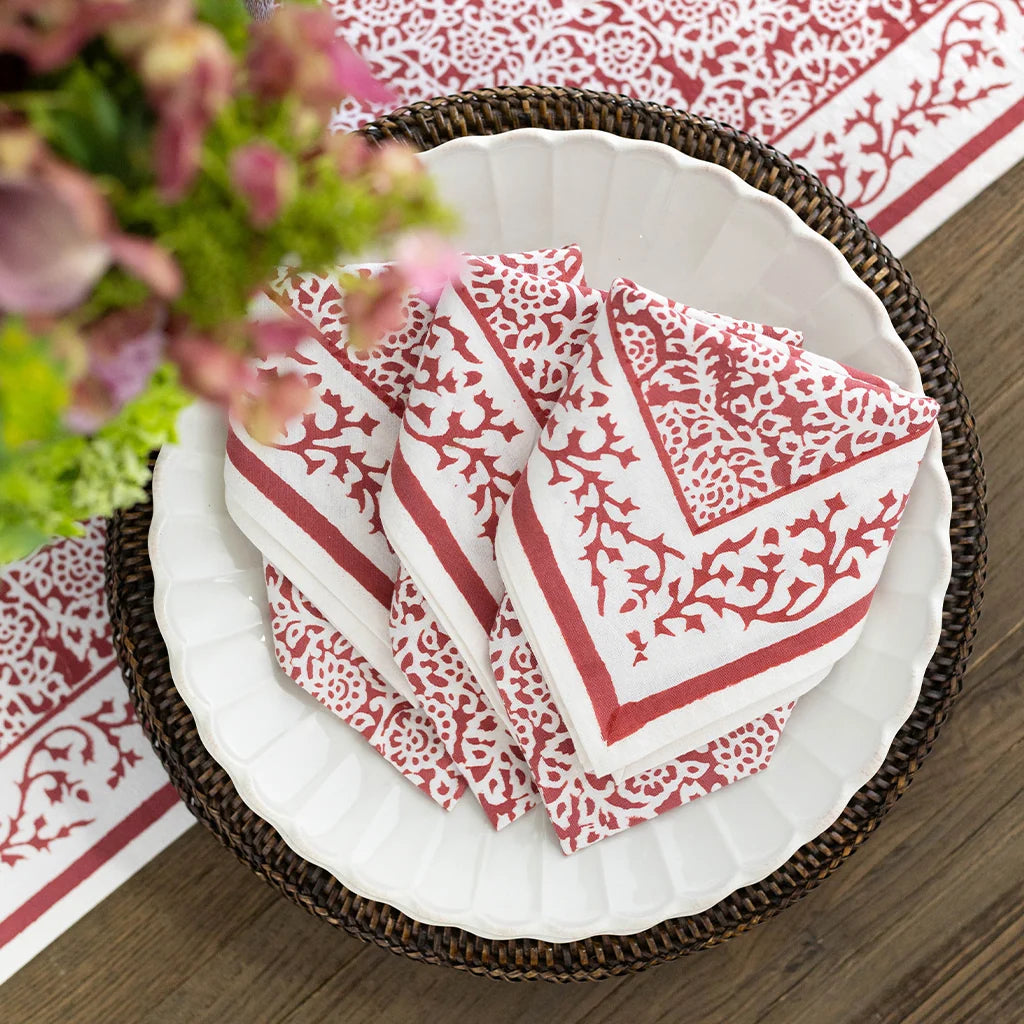 Tapestry Magenta Napkin