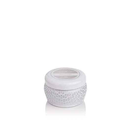 Volcano White Mini Tin Candle, 3 oz