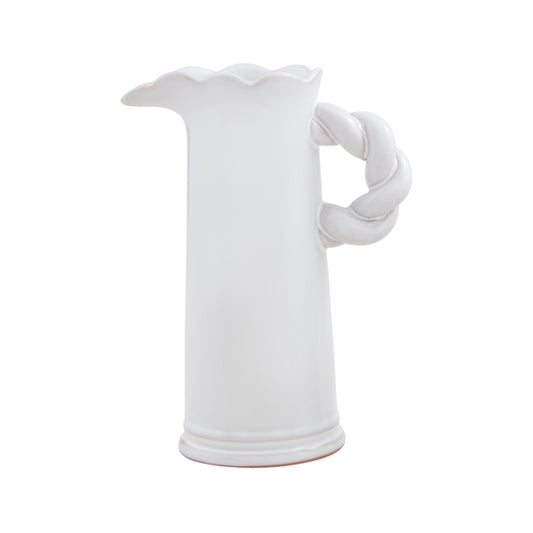 Large Twisted Handle Pitcher Vase