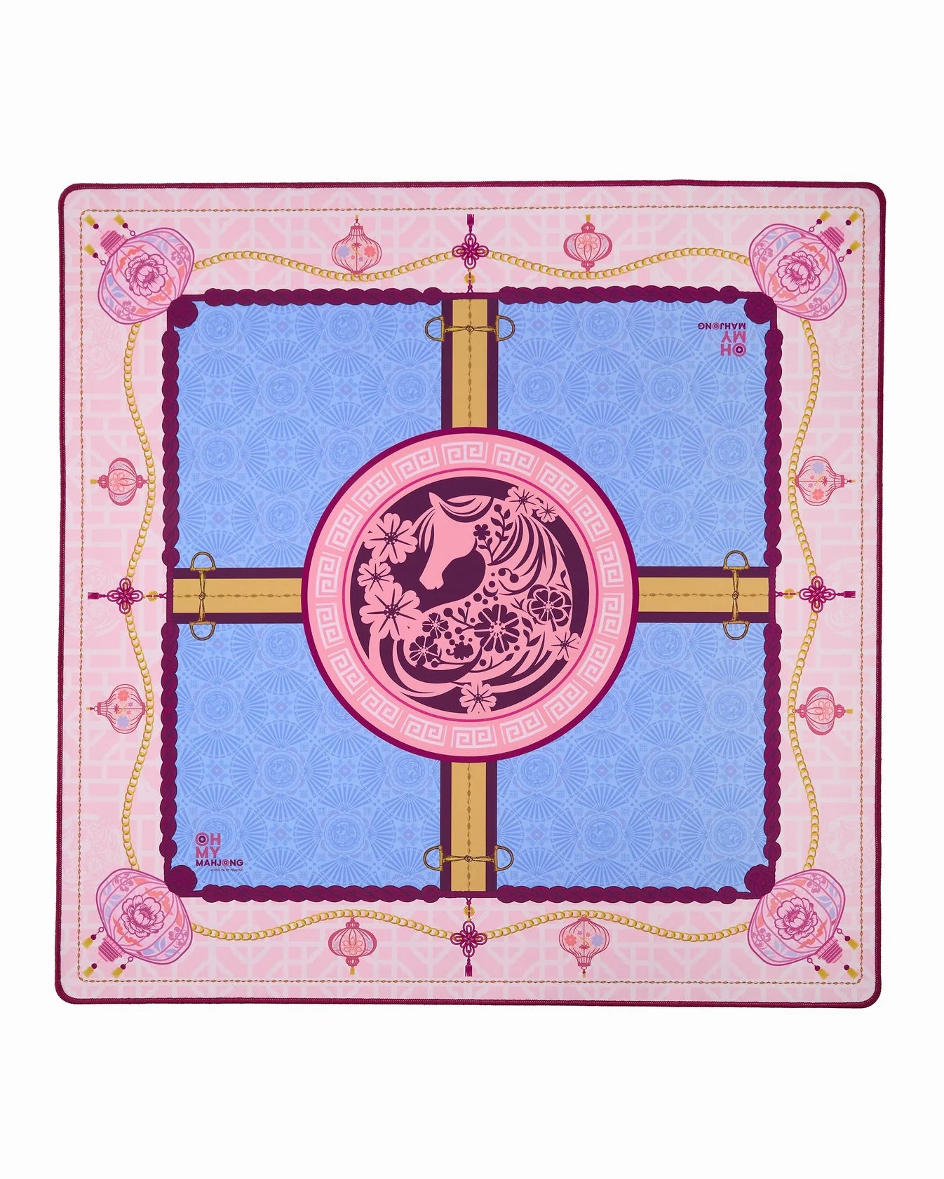 Year of the Horse Mahjong Mat in Tube