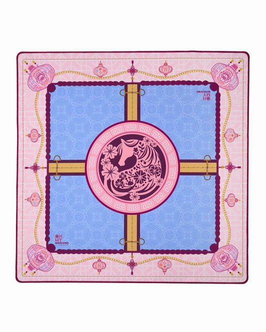 Year of the Horse Mahjong Mat in Tube