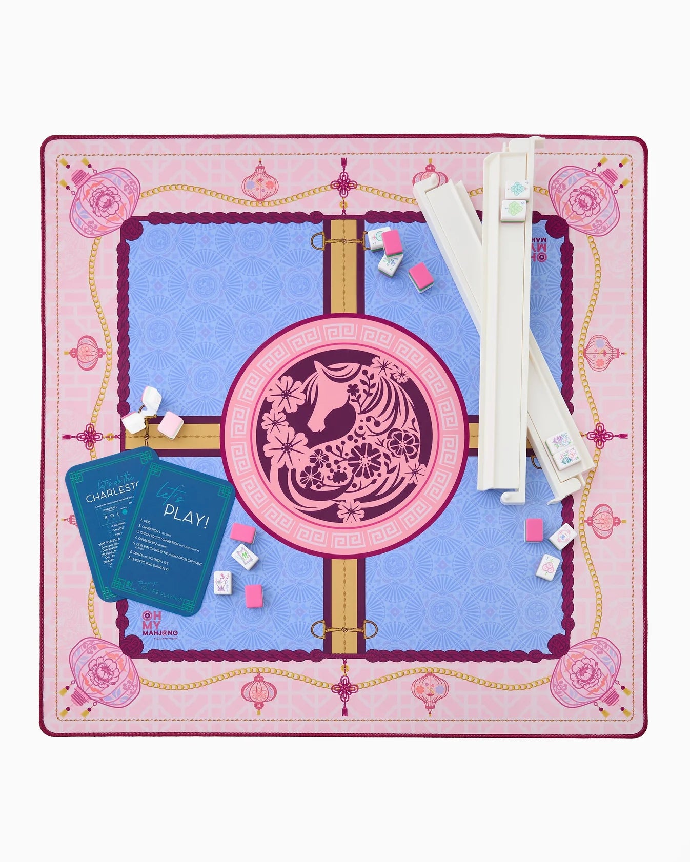 Year of the Horse Mahjong Mat in Tube